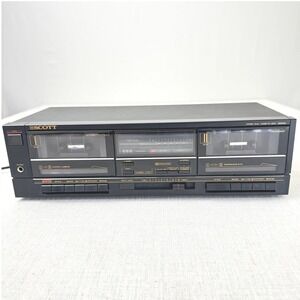 Scott DD656A Dual Cassette Deck Dolby NR Hi-Speed Dubbing Tested Record Play